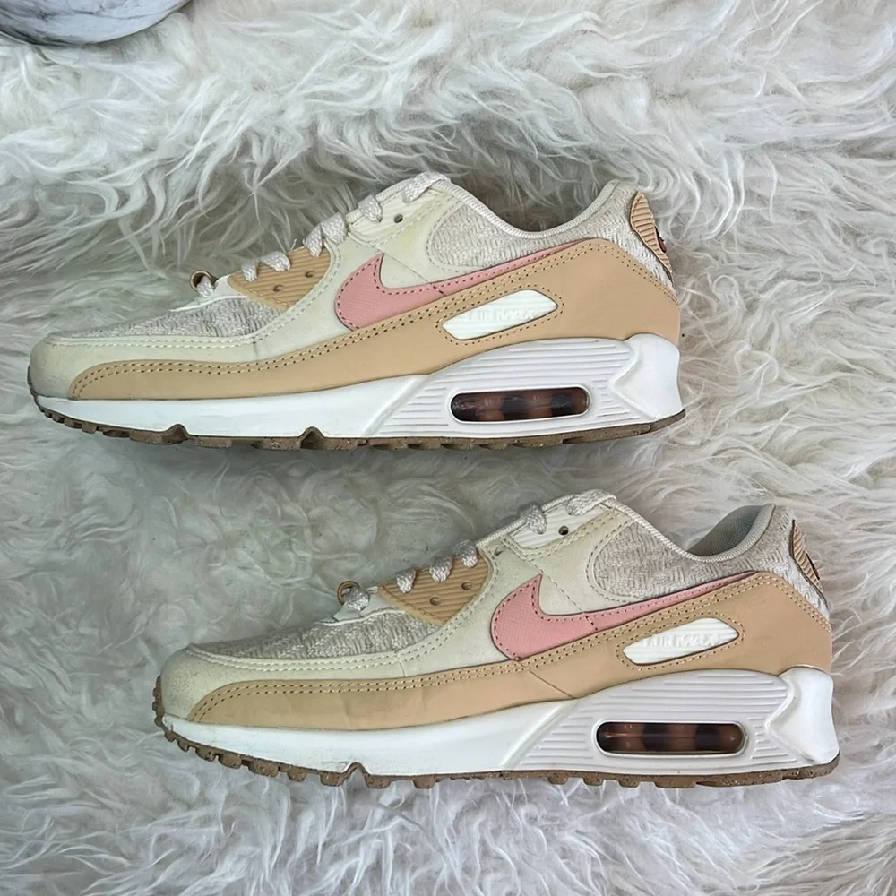 Nike Women’s Air Max 90 SE 'Sun Club - Sail Arctic Orange' Sneakers Size 8 US - Picture 8 of 17